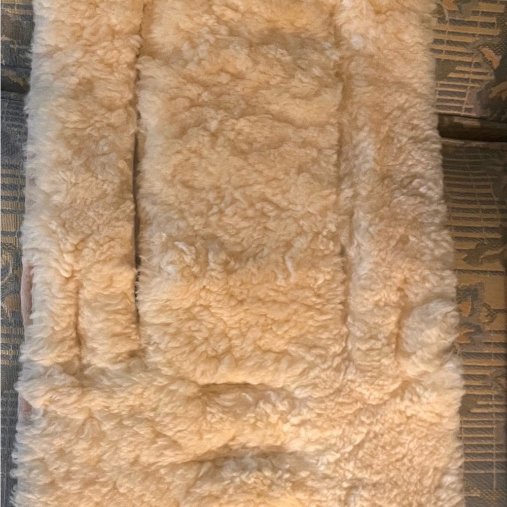 Authentic Genuine Sheepskin stroller pad